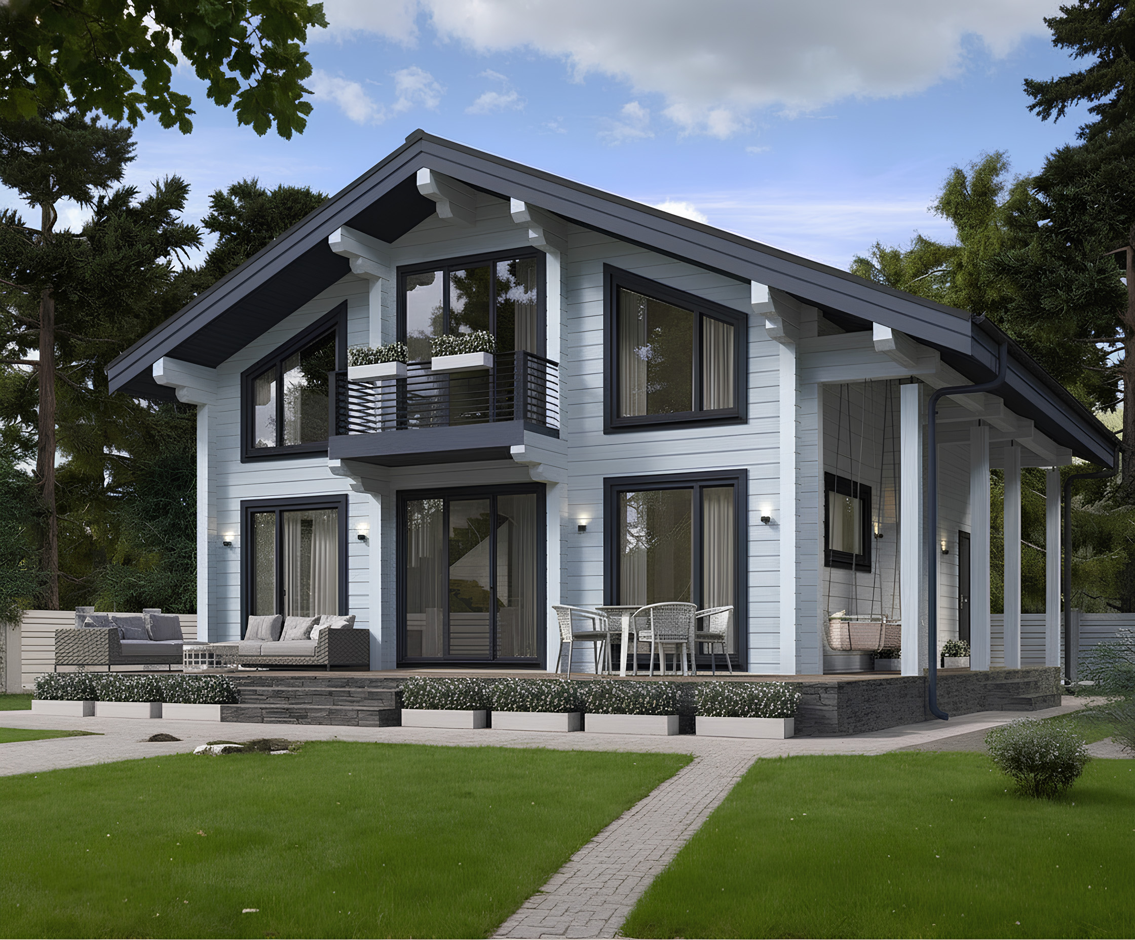 Дом из клееного бруса VZ-409